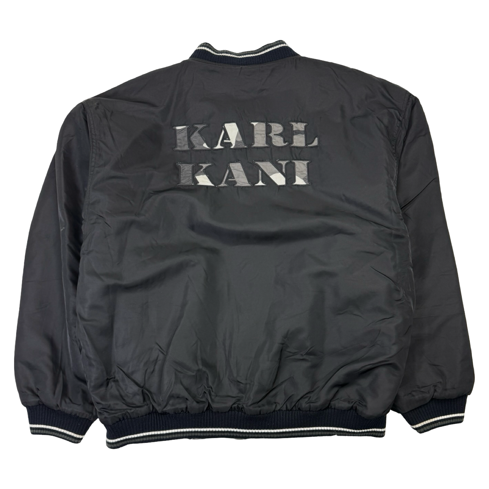 Vintage Karl Kani Reversible Camo Bomber Jacket