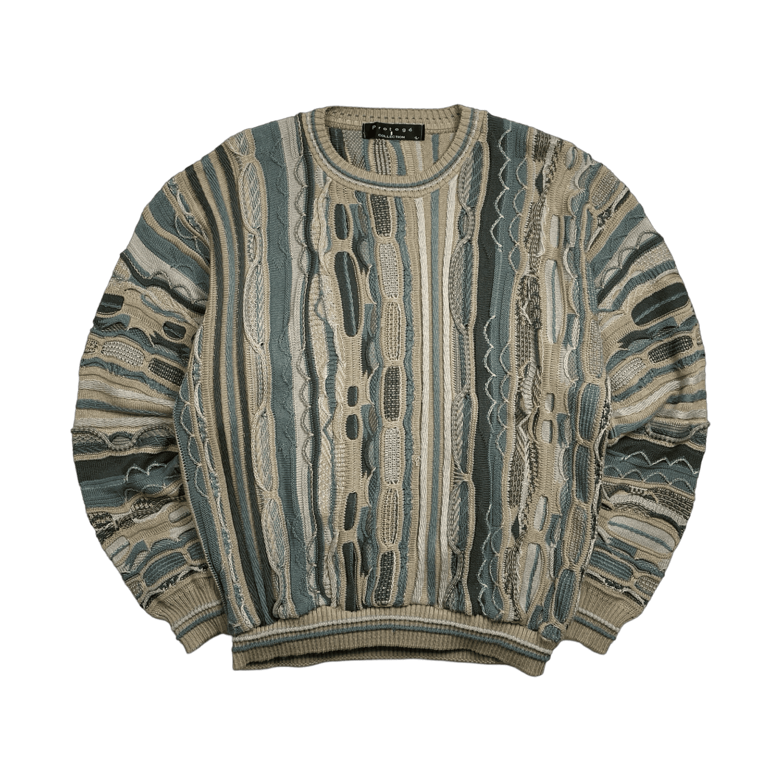 Vintage Protege 3D Textured Knit Sweater Multi