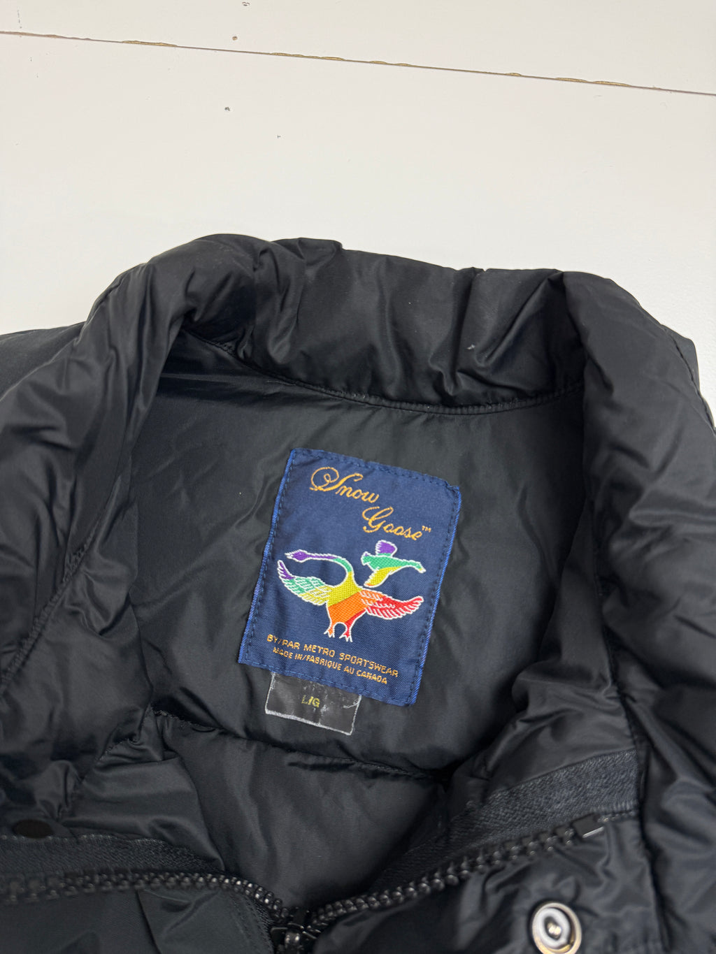 Vintage Canada Goose Snow Goose Vest Black