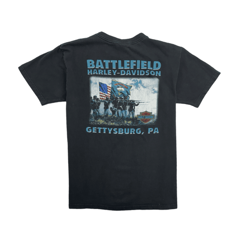 (L) Vintage '02 Harley Davidson Battlefield Tee Black | Vintage Clothing Store Canada