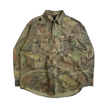 Vintage 90s Woolrich Button-up Camo