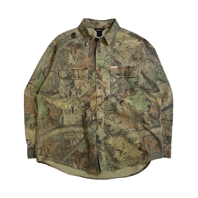 Vintage 90s Woolrich Button-up Camo