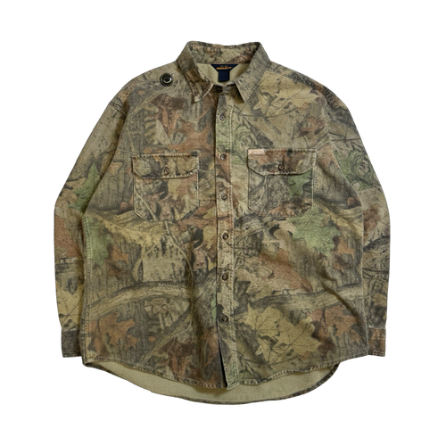 Vintage 90s Woolrich Button-up Camo | Vintage Clothing Store Canada