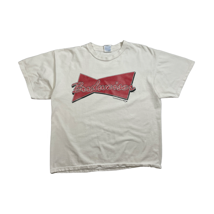 Vintage’96 Budweiser Logo Tee White | Vitnage Clothing Store Canada