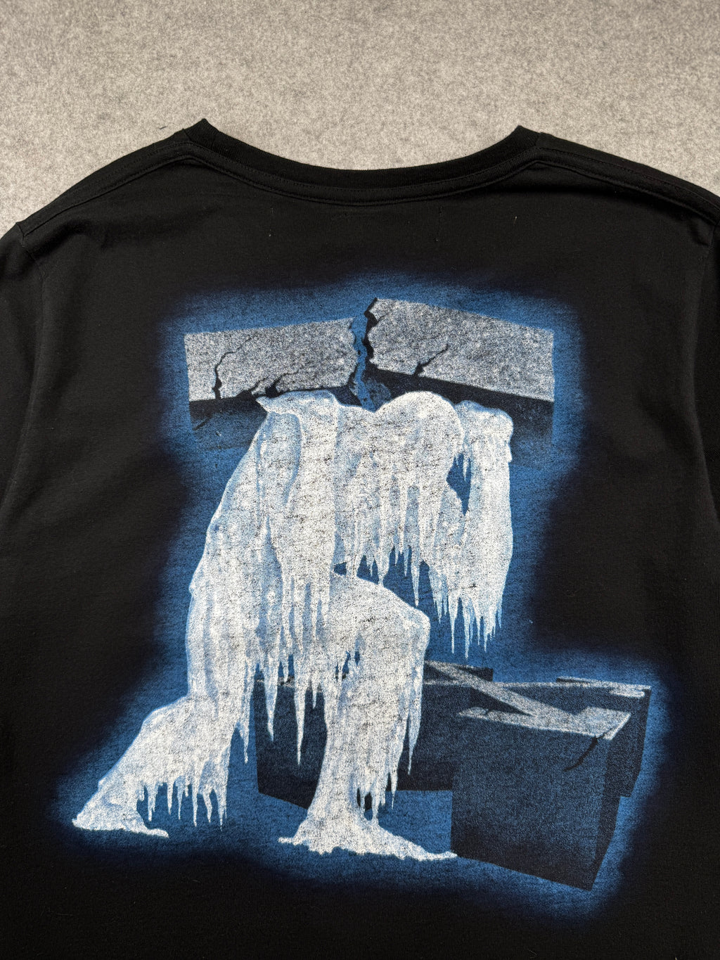 OFF-WHITE Ice Man Imressionism Tee Black (USED)