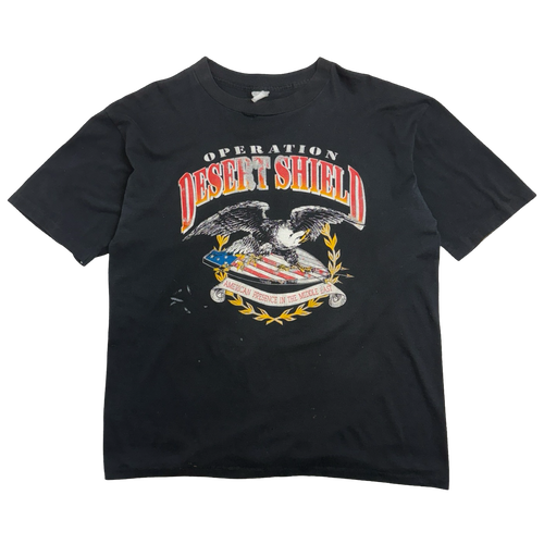 Vintage Operation Desert Shield Tee Black | Vintage Clothing Store Canada