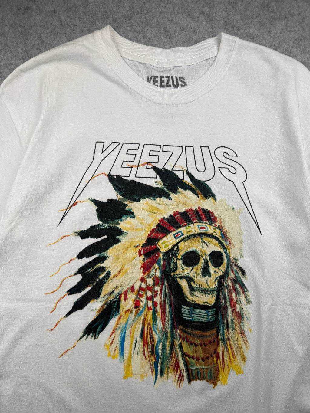 Kanye West Yeezus Chief Skull Tour Tee White