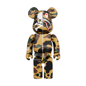 Bearbrick Mastermind vs Bape(R) 1000% Yellow Camo