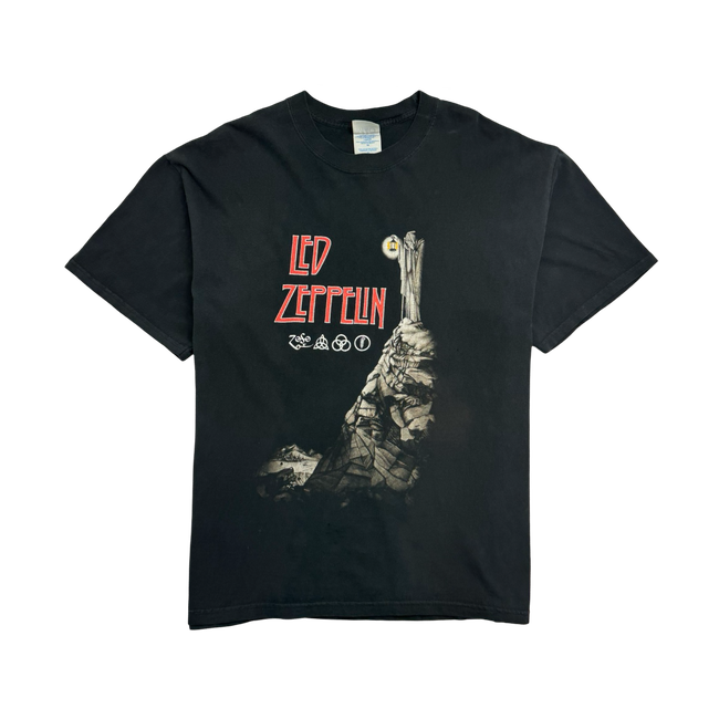 (XL) Vintage Led Zeppelin Band Tee Black