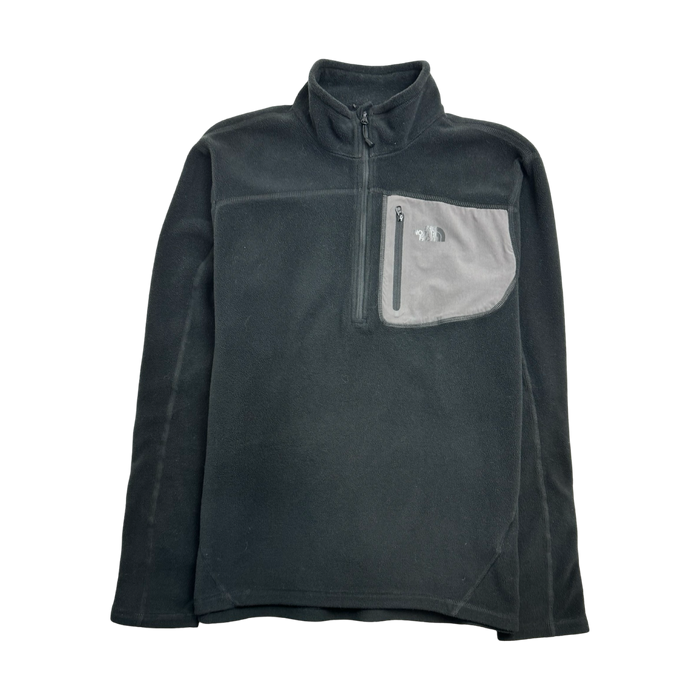 (M) Vintage The North Face Quarter Zip Mid-Layer Fleece Black | Vitnage Clothing Store Canada