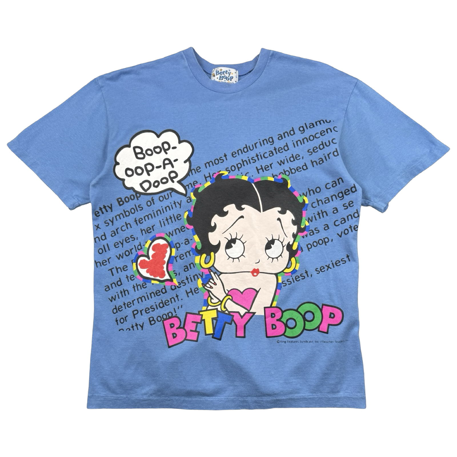 Vintage Betty Boop Catchphrase Tee Blue