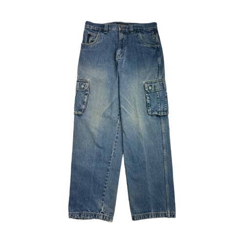 Vintage Y2k FUBU Denim Cargo Pants | Vintage Clothing Store Canada