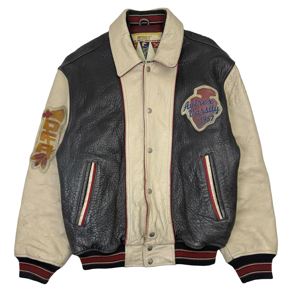 Vintage Avirex Sioux Varsity Leather Jacket