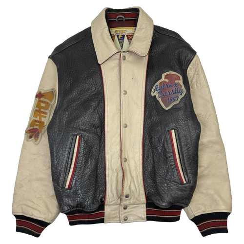 Vintage Avirex Sioux Varsity Leather Jacket | Vintage Clothing Store Canada