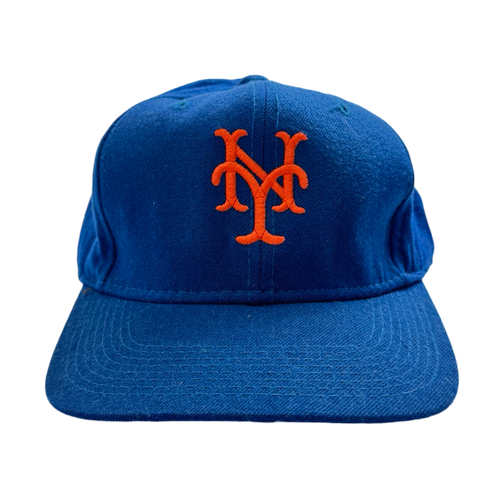 Vintage New York Mets Wool Fitted Hat Blue | Vintage Clothing Store Canada