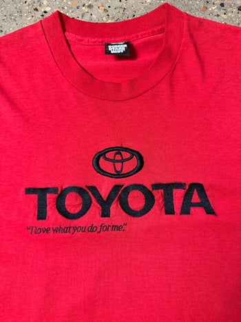 Vintage Toyota Logo Tee Red