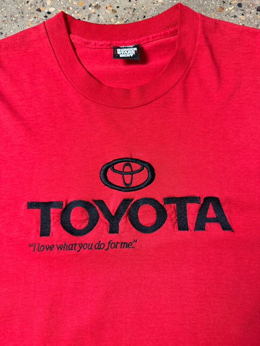 Vintage Toyota Logo Tee Red | Vitnage Clothing Store Canada