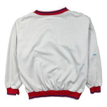 Vintage 1980s Adidas Mt. Hämnesnärd Patrol Sweatshirt White