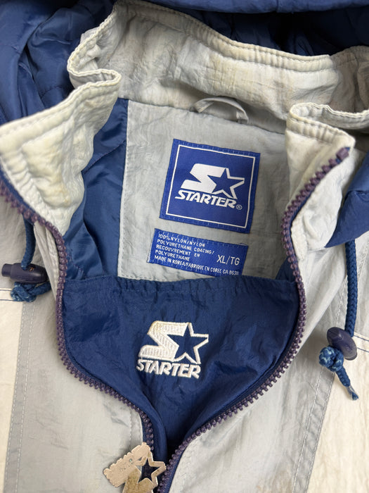 Vintage 90's Starter Georgetown Hoyas Zip Up Jacket | Vitnage Clothing Store Canada