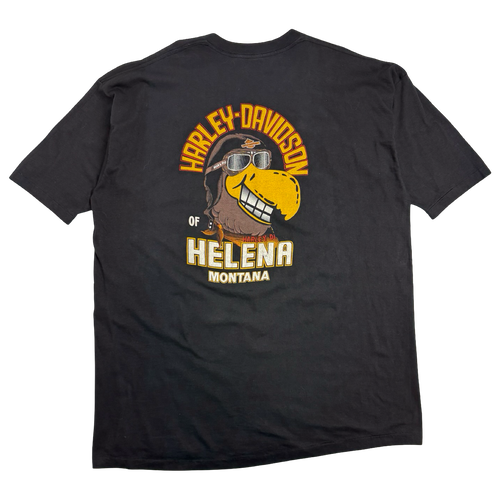 Vintage 1987 Harley Davidson Montana T-T Rider Tee Black | Vintage Clothing Store Canada