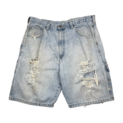 WRG Jean Co. Distressed Carpenter Denim Shorts | Vintage Clothing Store Canada