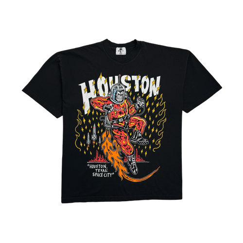 Warren Lotas Houston Rockets Space City Tee Black (USED) | Vintage Clothing Store Canada