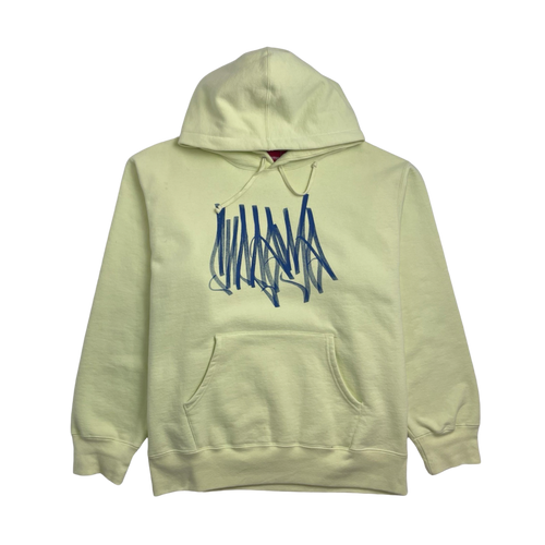 Supreme Tag Hooded Sweatshirt Pale Lime (USED) | Vintage Clothing Store Canada