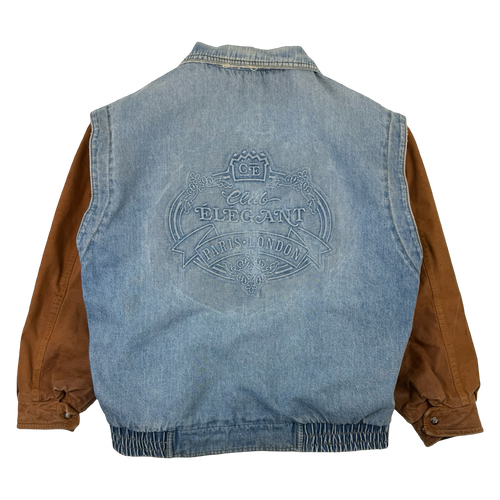 Vintage Club Elegant Fleece Lined Denim Jacket | Vintage Clothing Store Canada