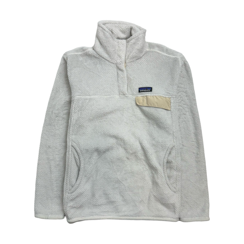 (S) Patagonia Quarter Snap Fleece White | Vintage Clothing Store Canada