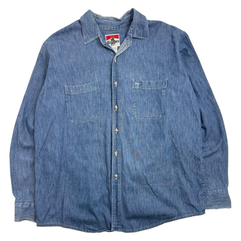 Vintage Marlboro Dark Blue Denim Button Up