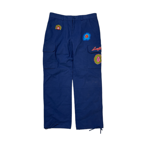 Louis Vuitton x Yayoi Kusama Cargo Pants Blue AW23 (USED) | Vintage Clothing Store Canada