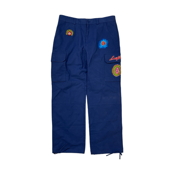 Louis Vuitton x Yayoi Kusama Cargo Pants Blue AW23 (USED) | Vitnage Clothing Store Canada