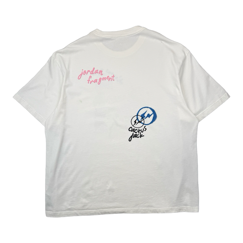 Travis Scott x Jordan x Fragment Tee White (USED) | Vintage Clothing Store Canada