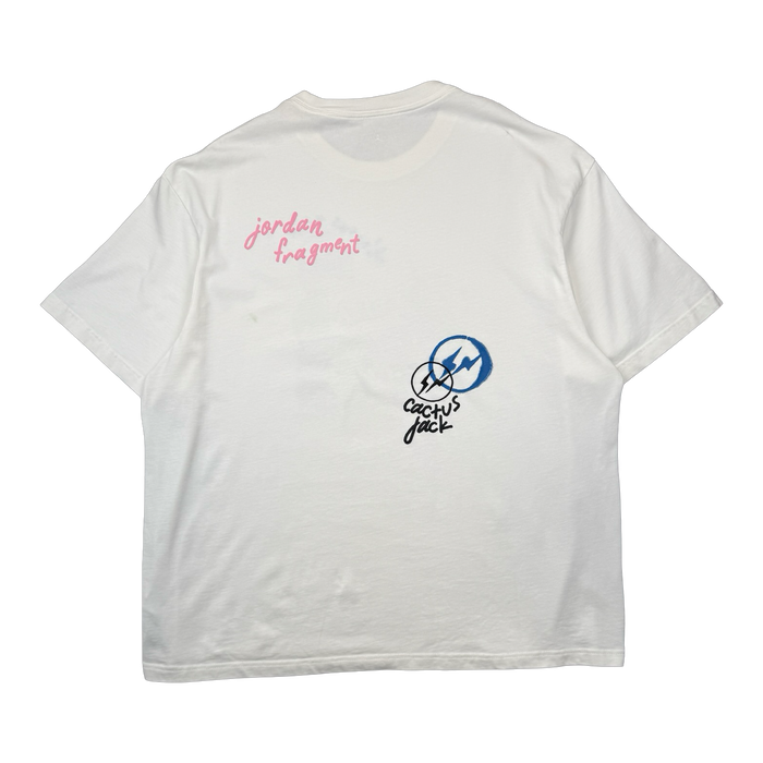 Travis Scott x Jordan x Fragment Tee White (USED) | Vitnage Clothing Store Canada