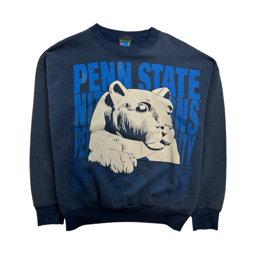 Vintage 90s Pennsylvania State University Sweatshirt Navy | Vintage Clothing Store Canada