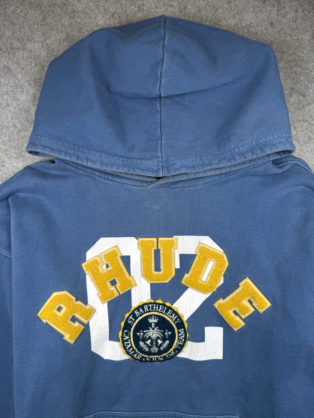 RHUDE Chenille Catamaran Hoodie Blue (USED)