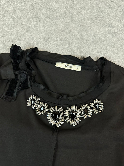Women's Prada Black Neck Design | Vitnage Clothing Store Canada