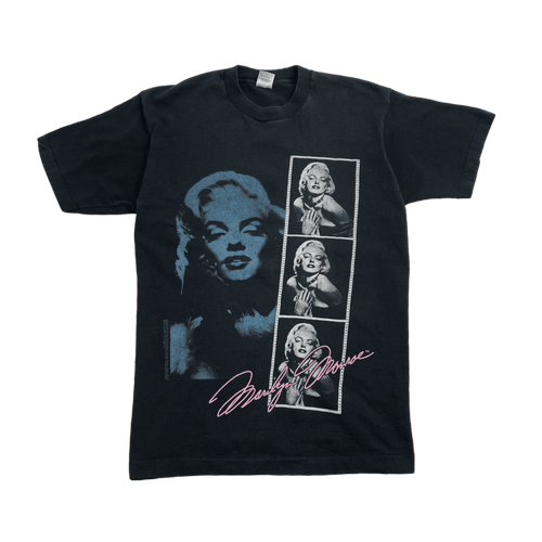 (L) Vintage 90s Marilyn Monroe Tee Black | Vintage Clothing Store Canada