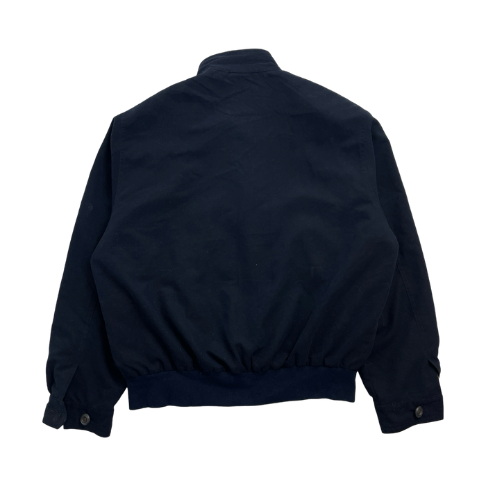 (L) Vintage Casanova Zip-Up Harrington Jacket Navy | Vitnage Clothing Store Canada