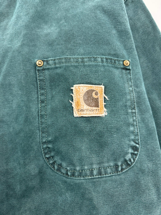 Vintage Carhartt Chore Work Jacket Blue Green | Vitnage Clothing Store Canada