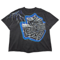 Vintage Harley Davidson Big Lightning Emblem Tee Black