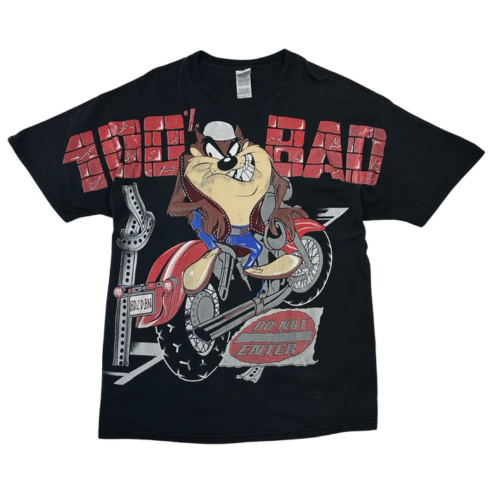 Vintage Looney Tunes Taz 100% Bad Tee Black | Vitnage Clothing Store Canada