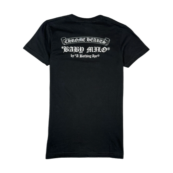 Women's Chrome Hearts x BAPE Baby Milo Tee Black