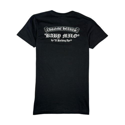 Women's Chrome Hearts x BAPE Baby Milo Tee Black | Vintage Clothing Store Canada