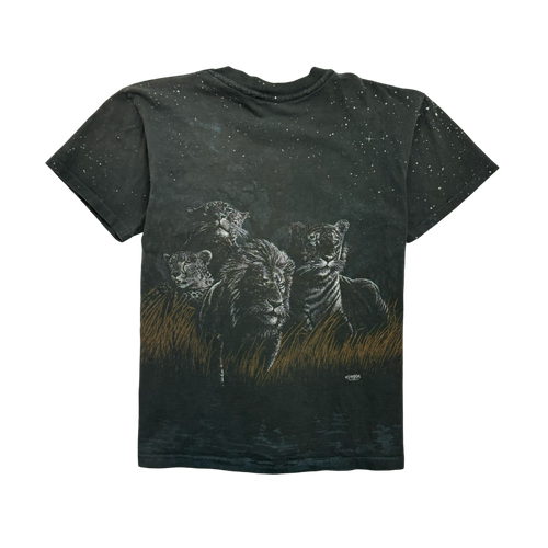 (M) Vintage Nature Big Cats Tee Black | Vintage Clothing Store Canada