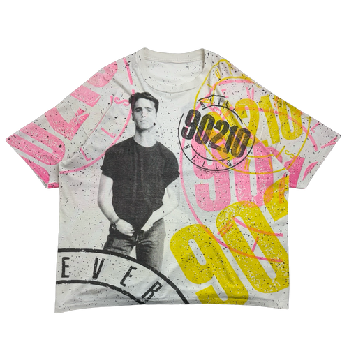Vintage Beverly Hills 90210 AOP Tee White | Vintage Clothing Store Canada