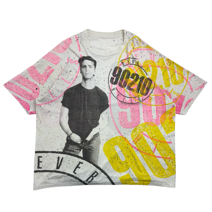 Vintage Beverly Hills 90210 AOP Tee White | Vitnage Clothing Store Canada