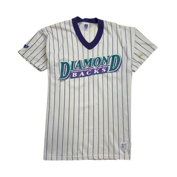 Vintage 90s MLB Arizona Diamondbacks Pinstripe Tee White