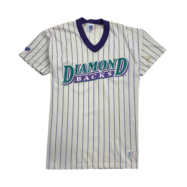 Vintage 90s MLB Arizona Diamondbacks Pinstripe Tee White