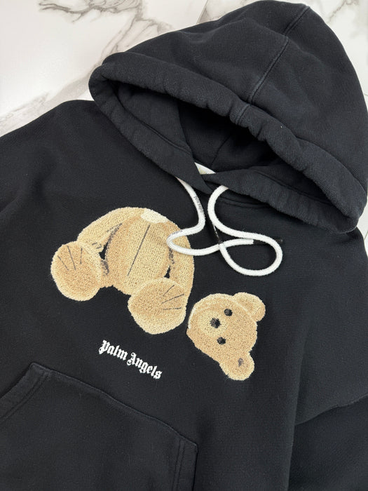 Palm Angels Bear Hoodie Black (USED) | Vitnage Clothing Store Canada